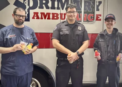 A group of Premier Ambulance EMS workers