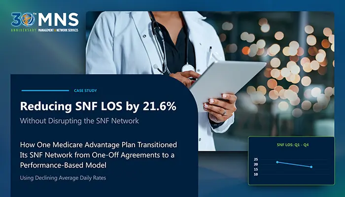 Case Study: Reducing SNF LOS by 21.6% Without Disrupting the SNF Network. How one medicare advantage plan transitioned its SNF network from one-off agreements to a performance-based model.