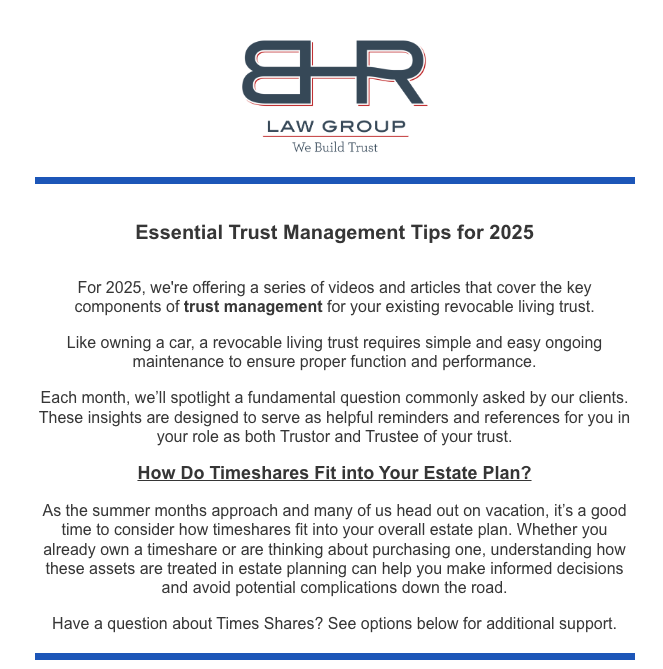 May newsletter