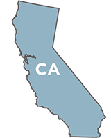drawing of the state of California